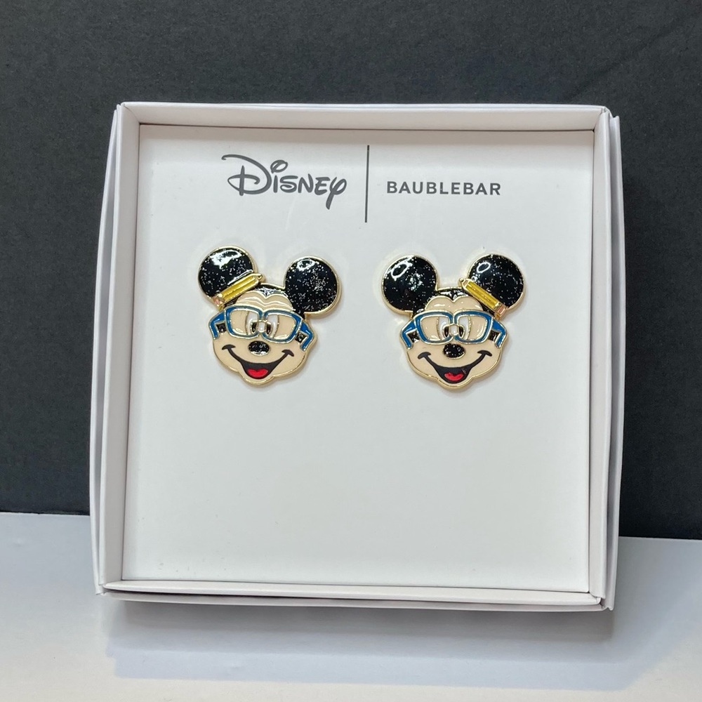 BaubleBar Disney Mickey Head Student Scholar Earring Set